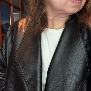 Nasty gal Faux leather oversized maxi